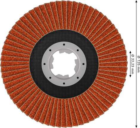 Lamelový kotouč Bosch EXPERT X782, úhlový, 125 mm, G40 X-Lock.